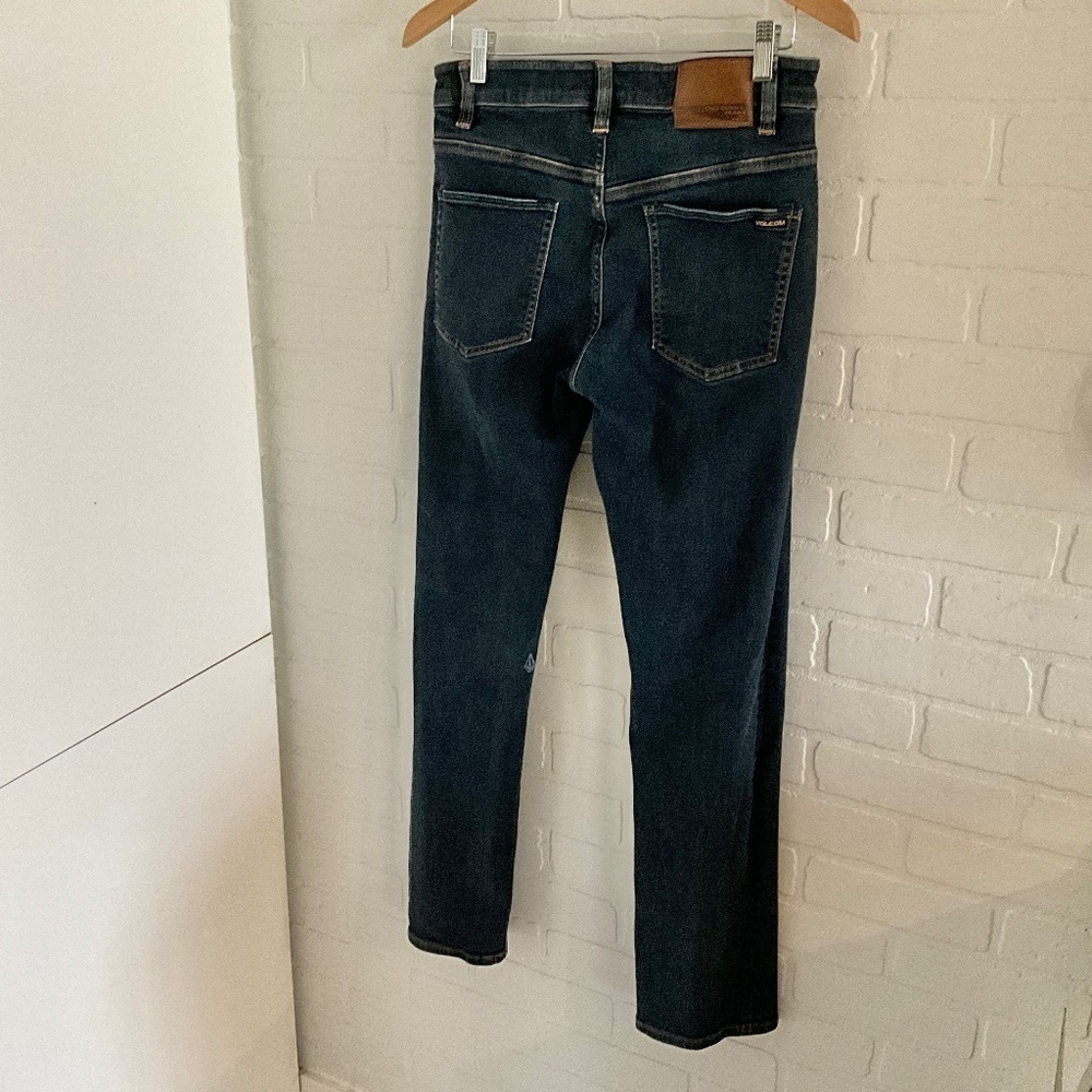 Volcom Y2K Dark Wash Straight Leg Jeans Skater Grunge Sz 30 - Picture 5 of 9